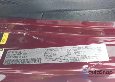 2021 Jeep Gladiator Willys 4X4 from USA, damaged, VIN 1C6HJTAG4ML524017